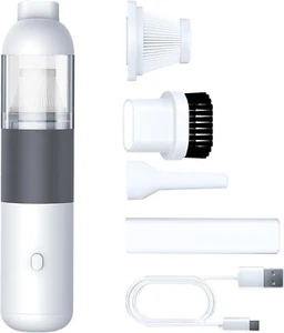 Portable Car Vacuum Cleaner Handheld Vacuum Cordless Mini Hand Held Vacuum white - Picture 1 of 9