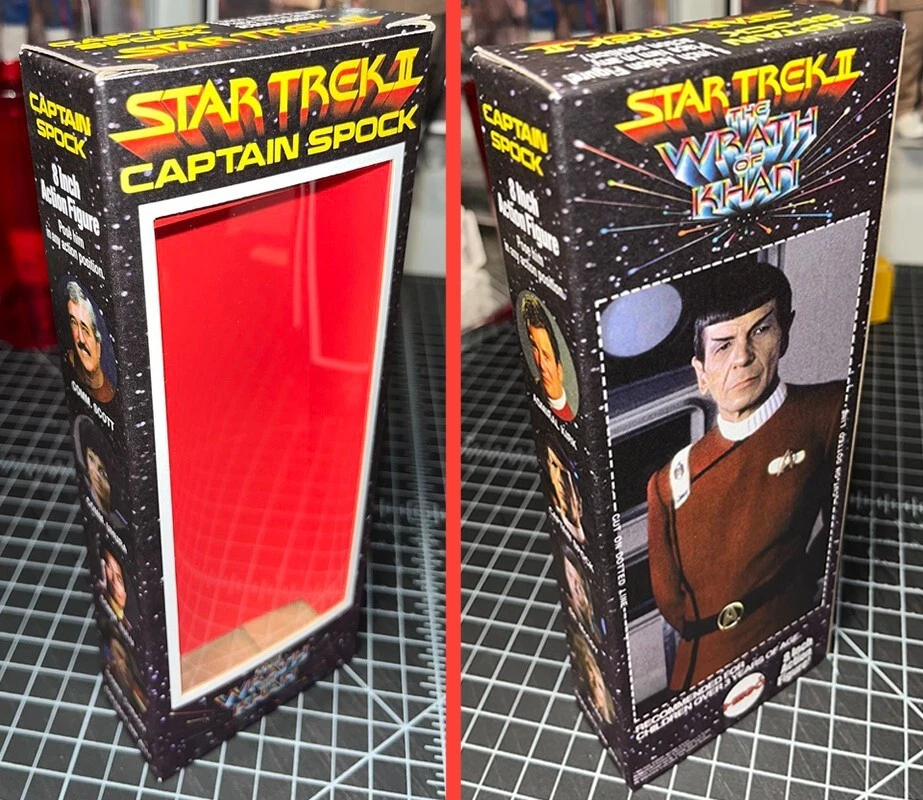 MEGO 8 英寸 WRATH OF KHAN STAR TREK II 船长 SPOCK 仅定制盒 — 第 1/1 张图片