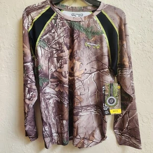 Realtree Compression T Shirt Youth Boys XXL Camo Long Sleeve Moisture Wicking - Picture 1 of 12