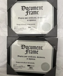 Lot of 2 Home Profiles Document Photos Frame 8.5 x 11 Black NIB - Picture 1 of 2