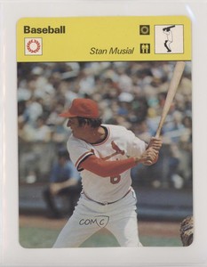 1977-79 Sportscasters Series 21 Lausanne A Stan Musial #21-16 HOF