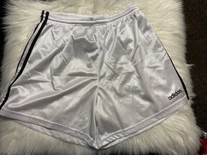 Vintage Adidas Men's White 3-Stripes Shorts Size L Large - Picture 1 of 4
