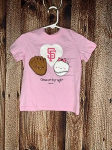 San Francisco SF Giants Toddler Girl’s T-Shirt Size 2T Genuine Merchandise Top - Picture 1 of 3