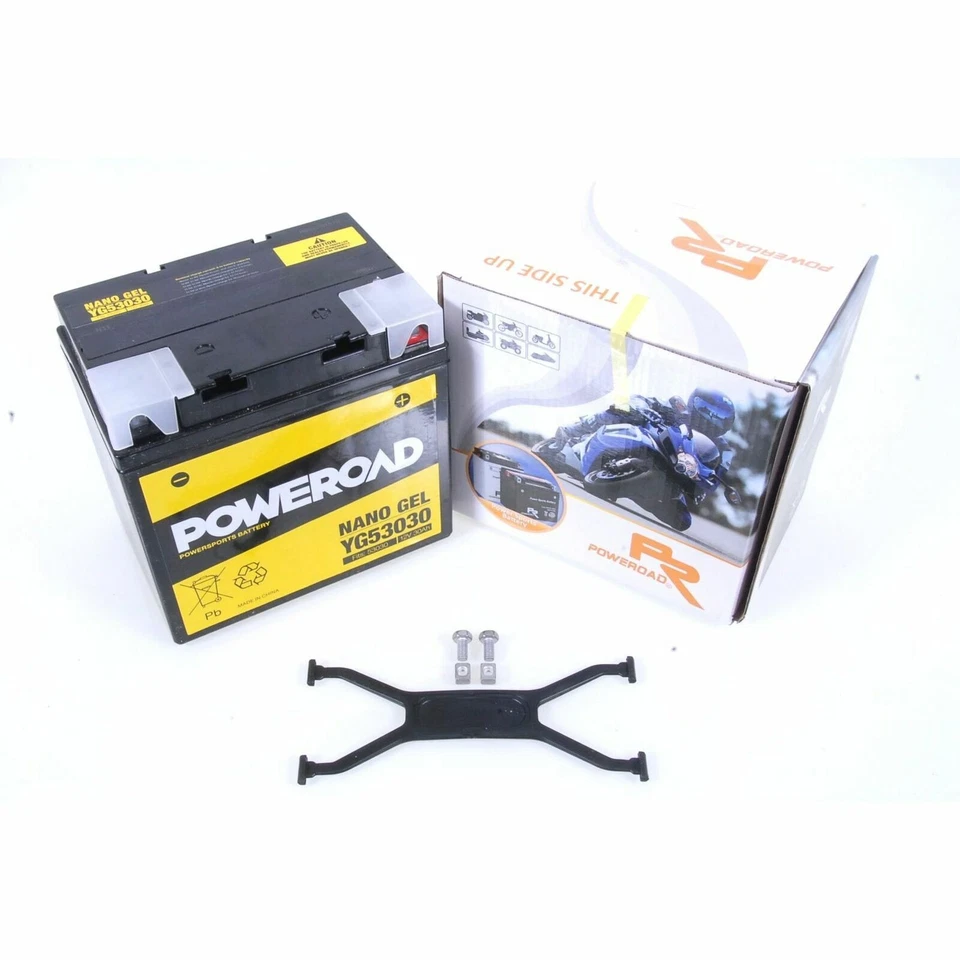 53030 Poweroad Batería de Gel BMW K 75 K 100 K1 1000R 60 65 75 80 90 100 Ducati - Imagen 1 de 1