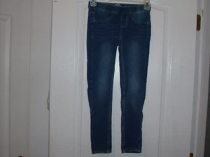 So Brand Girl's Dark Wash w/ Fade Stretch Jean-Like Skinny Jeggings- Size 8 - Picture 1 of 7