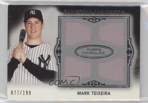 2011 Topps Marquee Gametime Mementos Quad Relics /199 Mark Teixeira #GMQR-5