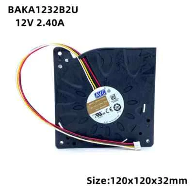 AVC BAKA1232B2U 12CM 12032 12V 2.4A 4-pin high air volume turbo blower fan - Image 1 of 4