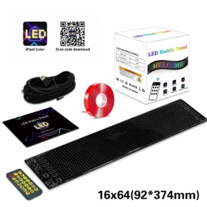 LED Display Laufschrift Leuchtreklame Werbung Muster Programmierbar 92*374mm DE - Bild 1 von 15