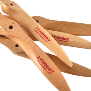1 pieza CW 27x10 hélice 3D de madera de haya para avión modelo de radiocontrol FM - Imagen 1 de 6