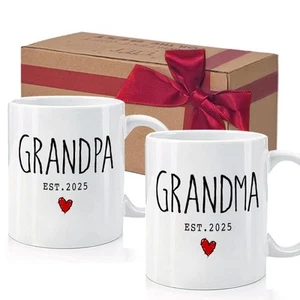 Baby Announcement Mug Gifts for Grandparents Grandma Grandpa Pregnancy Announ... - Picture 1 of 5