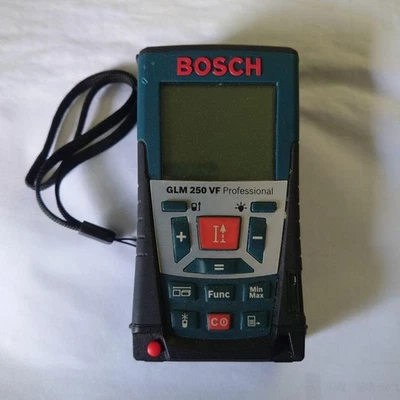 BOSCH GLM 250 VF Professional Laser Distance Meter Digital Slim Power On Japan - Image 1 of 3