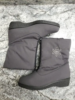 Botas de nieve para mujer Canada talla 71/2W cremallera frontal forradas de lana nuevas sin caja Foto 1 de 4