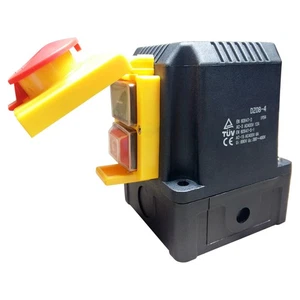 Anbauschalter 400V mit CEE Stecker, Notaus Klappe- Baugleich KEDU KOA1Y - Picture 1 of 5