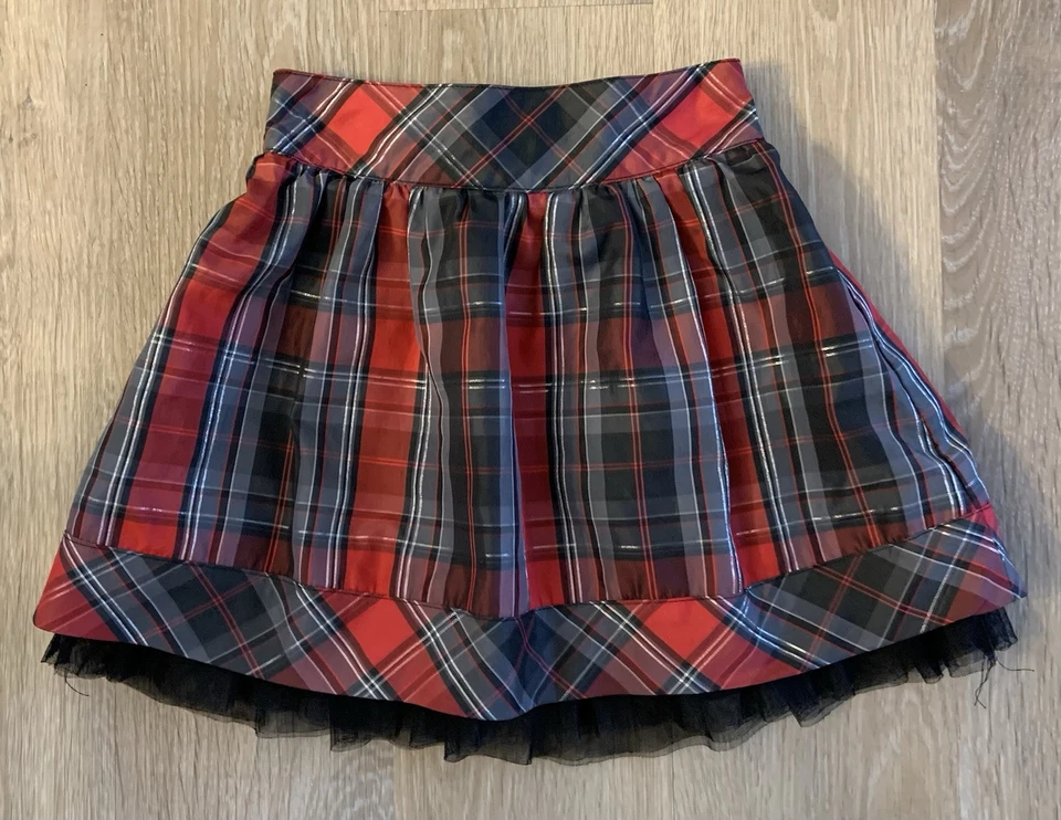 Falda Cherokee Niña Talla 6/6X Roja y Negra Forrada a Cuadros Ocasión Especial Foto 1 de 4