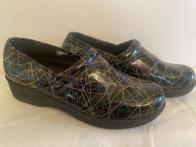 Рабочая обувь SAFE-T-STEP черная без шнуровки разноцветная с завитками маслом устойчивая к скольжению размер 11 - Изображение 1 из 4