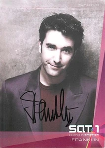 Franklin - Autogrammkarte SAT1 TV-Moderator - Original signiert - Picture 1 of 2