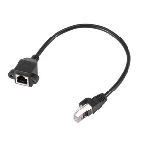 RJ45 Buchse an Stecker Adapter Netzwerk Verlaengerungskabel fuer Front Mont8700 - Afbeelding 1 van 8