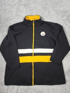 VINTAGE Pittsburgh Steelers Jacket NFL Team Apparel Mens Medium Full Zip Gameday - Picture 1 of 10