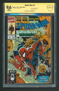 Spider-Man #1 CBCS 9,6 casi nuevo+ páginas blancas firmadas Todd MCFARLANE no CGC - Imagen 1 de 2