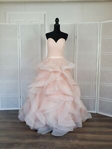  Sweet sixteen -Quinceanera dress size 16 color blush rufles  Allure Bridals
