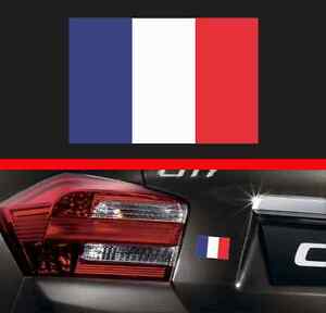 4" French Flag Vinyl Decal Bumper Sticker France FR Self Adhesive Macbook Car