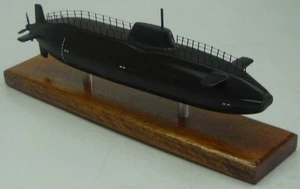 HMS Astute Nuclear Submarine UK Desktop Wood Model Small New - Picture 1 of 1