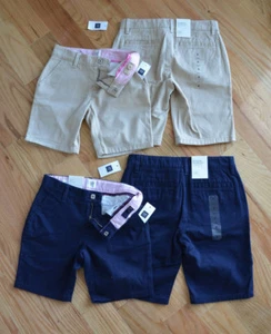 New Authentic GAP Kids Classic Chino Shorts (Blue or Beige) - Picture 1 of 3