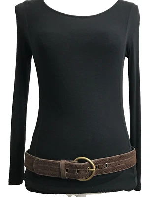 Coldwater Creek Women's Belt Brown Medium Embroidered Stitched Casual Jeans - Image 1 of 4