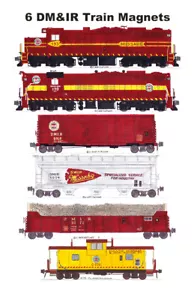 Duluth Missabe & Iron Range treno merce generale 6 magneti Andy Fletcher - Foto 1 di 1