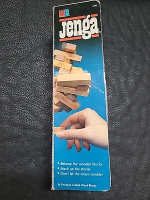 VINTAGE Original JENGA Classic Game 1986 Complete in Box 4793 MB Milton Bradley - Image 1 of 4