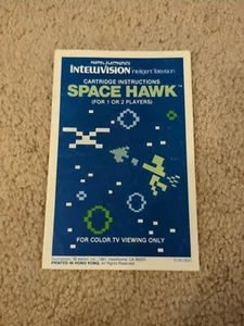 Space Hawk - Intellivision - Manual de instrucciones  - Imagen 1 de 2