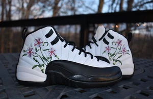 Nike Air Jordan 12 Retro GS 'Floral' 2022 DR6956-100 Juvenil Talla 5Y - Imagen 1 de 9