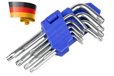 BENSON TOOLS 2 Stück 9 tlg Innen Torx Schlüssel Satz Set Winkelschlüssel Werkzeug T10-T50