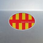 Northumberland Northumbria County Flag Oval Vinyl Sticker For Car Van 120X80mm