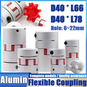 D40 * L66/L78 Flexible Plum Coupling Shaft Coupler CNC Stepper Motor 3D Printer - Picture 1 of 23