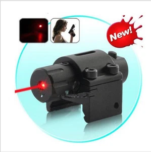 Taktisches rotes Laserstrahl Punktvisier Gewehr Pistole für 20 mm Picatinny Schienenhalterung - Bild 1 von 6