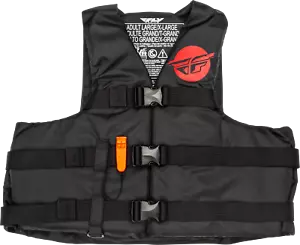 Fly Racing Nylon Flotation Vest 3XL Black/Red - Picture 1 of 1