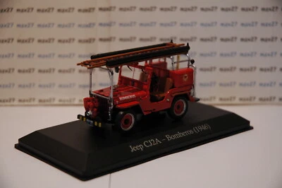 Macchina Jeep CJ12A Willys Bomberos Pompieri 1946 Salvat da Auto Servicios 1/43 - Immagine 1 di 3