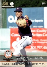 2008 MultiAd South Atlantic League #33 Colton Willems Rookie Hagerstown Suns