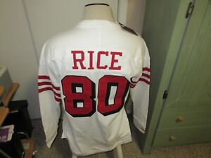 San Francisco 49ers Jerry Rice Mitchell & Ness 75TH Patch N&N Long Sleeve Shirt