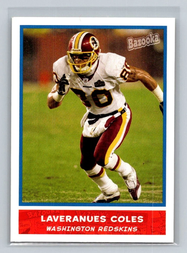2004 Bazooka #105 Laveranues Coles Washington Redskins Football Card - Image 1 of 2