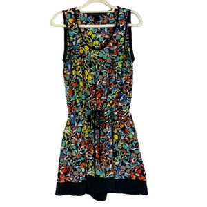 MARC x MARC JACOBS Black Multi-Color Silk Jungle Tank Dress - Medium - Picture 1 of 10