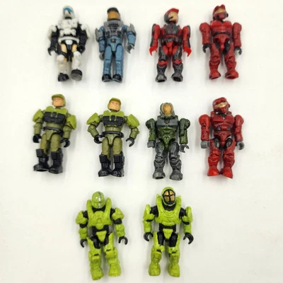 Lot of 10 Mega Bloks  Halo Mini/Micro loose Action Figurines - Image 1 of 4