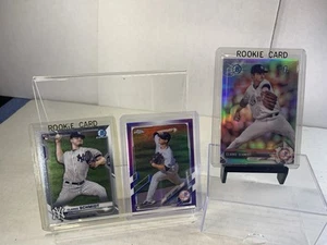 Clarke Schmidt New York Yankees 1st Bowman Refractor Purple Ref/299 RC Card Lot - Picture 1 of 7