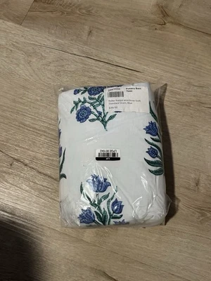 Pottery Barn Kids Roller Rabbit Wild Rose Voile ESTÁNDAR Sham Blue Foto 1 de 2