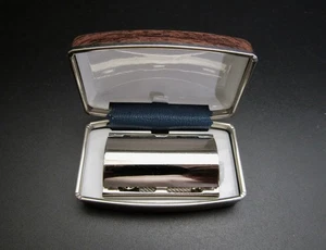 FEATHER/KANEBO Vintage 4-PIECE Travelling Razor 1970's Made In Japan USED COND - Picture 1 of 24