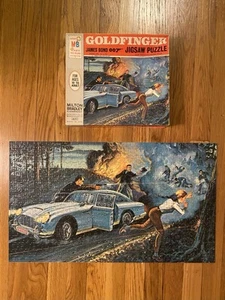VINTAGE James Bond 007 Goldfinger Puzzle 1965 COMPLETE - Picture 1 of 10