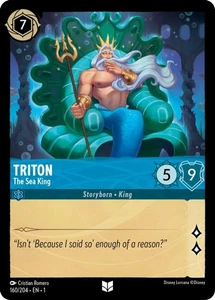 Triton - The Sea King - 160/204 - Uncommon - Cold Foil - The First Chapter #160/ - Picture 1 of 1