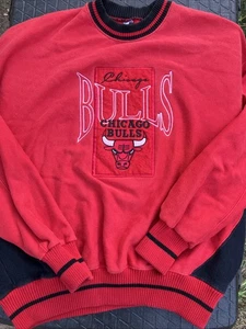 Vintage 1990 The Game Chicago Bulls crewneck sweatshirt X-LG Dynasty Era - Picture 1 of 10