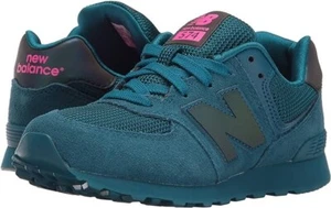 New Balance kids 574 size 4 Medium (infant) teal blue Great condition with box - Picture 1 of 4